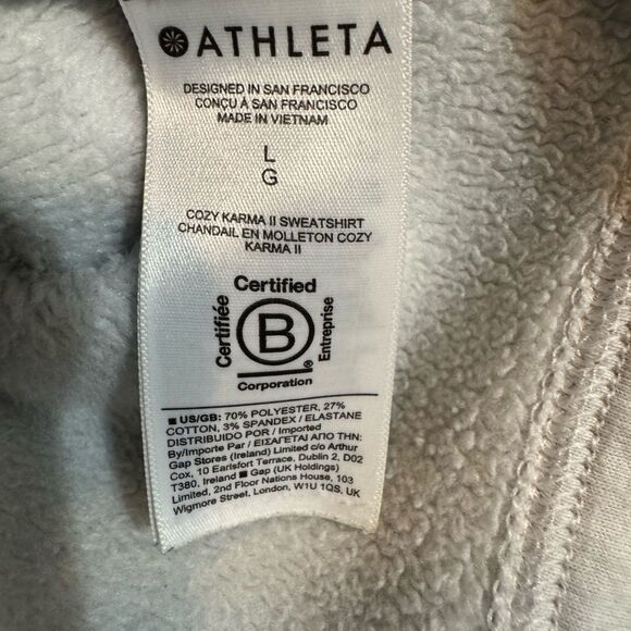 Athleta Cozy Karma Twist Neck Sweatshirt - Picture 10 of 11